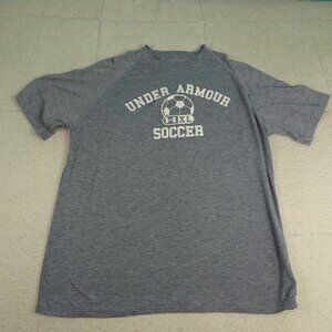 Under Armour Soccer Gray T-Shirt Size Small